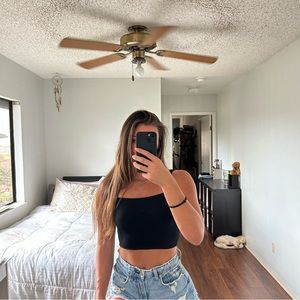 Colsie Crop Top - Black